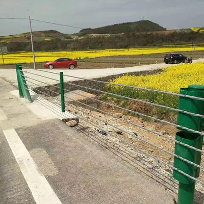 ISO9001 高速道路護線のためのカスタマイズされた亜鉛覆いワイヤロープバリア