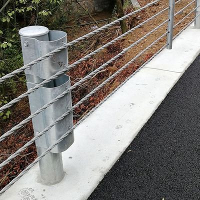 ISO9001 高速道路護線のためのカスタマイズされた亜鉛覆いワイヤロープバリア