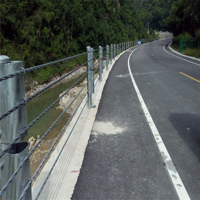 ISO9001 高速道路護線のためのカスタマイズされた亜鉛覆いワイヤロープバリア
