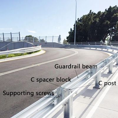 ISO9001 2008 認定 安全な高速道路のための熱浸しガルバネイド波紋梁護線