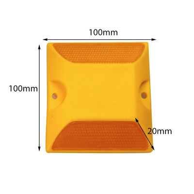 高強度反射テープ ロードスタッド ダブルサイド ABS 猫眼反射器 100X100X20mm