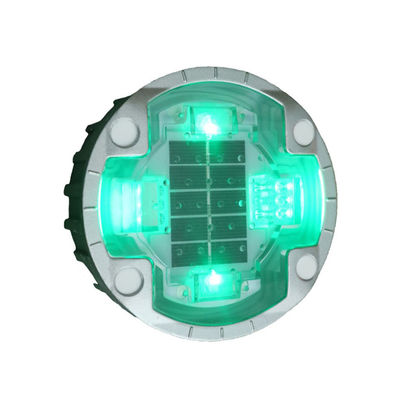 30T アルミニウム LED 太陽光道路スタッド 高速道路ドライブウェイマーカー 緑と黄色
