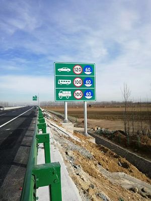 高可視性の道路安全警告ポスター/標識板,高さ50cmのポスト