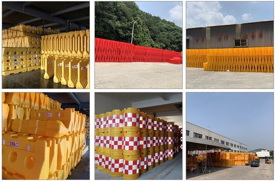 外部セキュリティ プラスチック道路安全障壁 オーダーメイド 水で満たされた