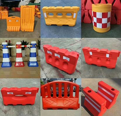 外部セキュリティ プラスチック道路安全障壁 オーダーメイド 水で満たされた