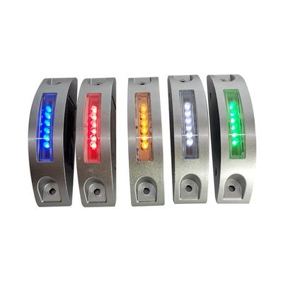 アルミニウム 安全 半円 赤いLEDの色配分のための猫の目 道路スタッド