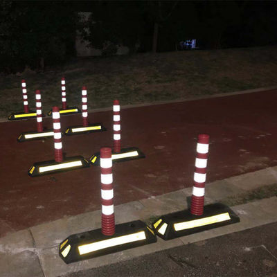 高可視な交通管理用ゴム反射型道路コーン