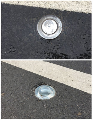 道路安全 反射ガラス 猫の目 舗装用のカスタマイズされたサイズでの道路ストッド