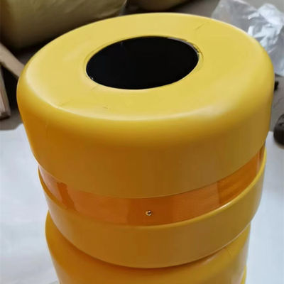 PUフームプラスチックローラーバレル デザイン 黄色 路面ローラー衝突障壁