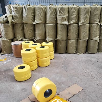 PUフームプラスチックローラーバレル デザイン 黄色 路面ローラー衝突障壁