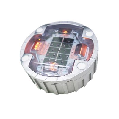 嵌入型キャットアイ アルミ製 ロードスタッド反射器 黄色いLED色