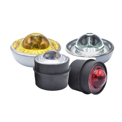 道路用ガラスキャットアイロードスタッド反射器 赤 青 黄色 白 緑 LED色