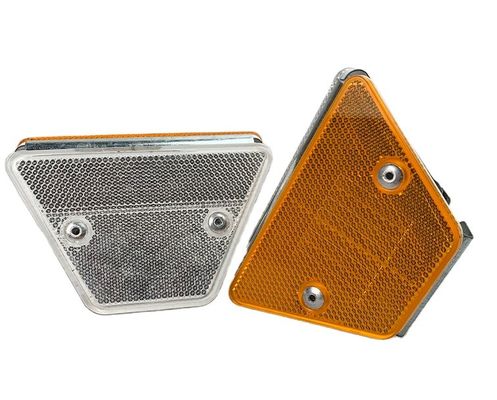 道路安全維持のための黄色のアルミガードレイルV型プラスチック式道路反射器